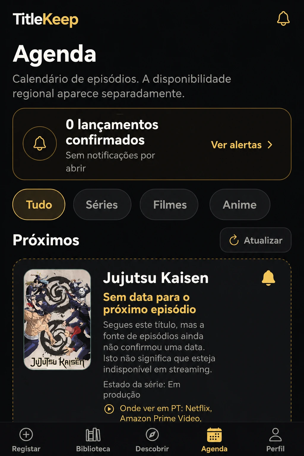 Agenda do TitleKeep